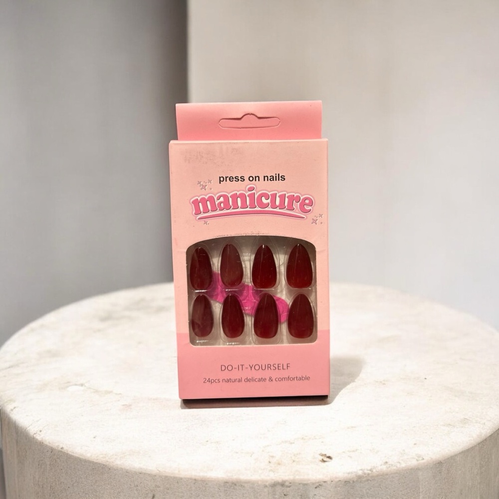 5️⃣ Press On Nails Set | Red Or 5 For 25